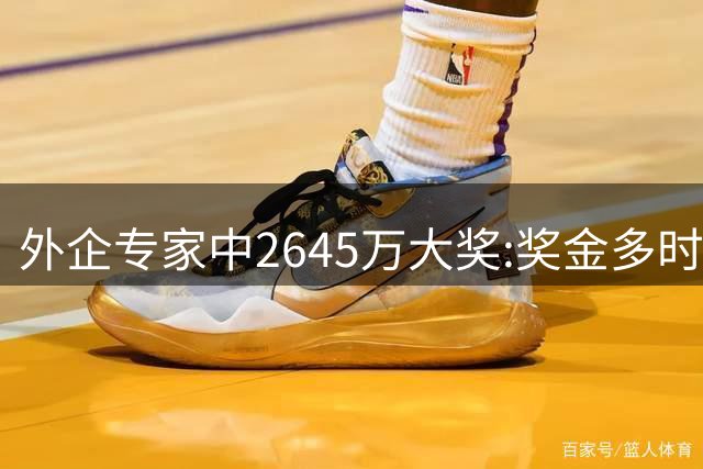 外企专家中2645万大奖:奖金多时买50张彩票-图